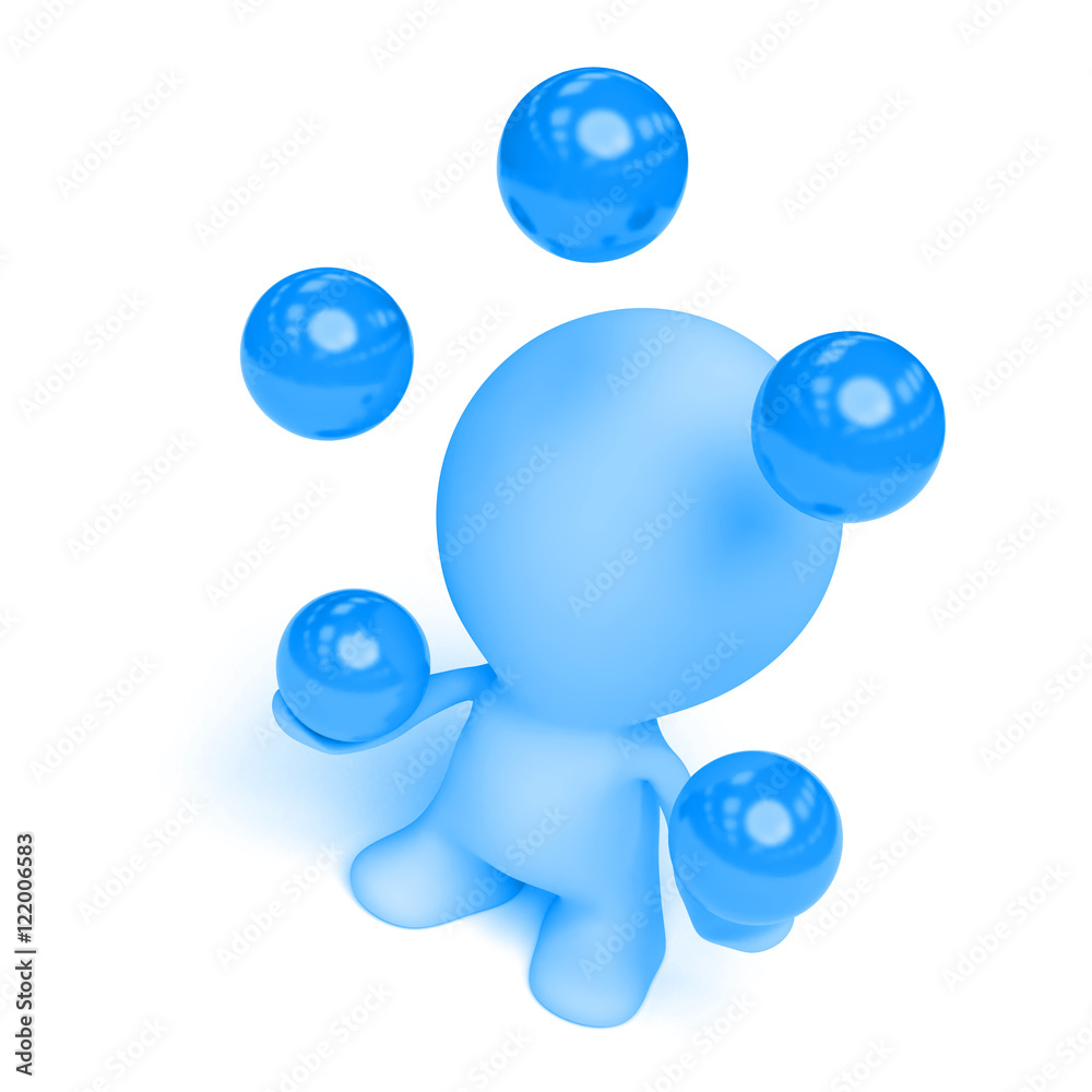blue man juggling five balls blue man juggling five balls