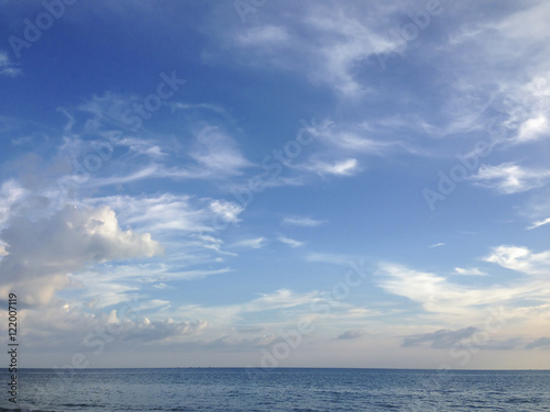 Beautiful sky daylight in the sea