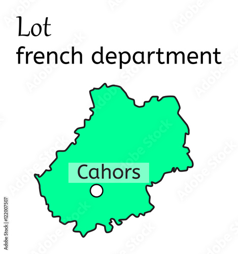 Lot french department map