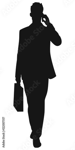 Silhouette eines Business Mannes 