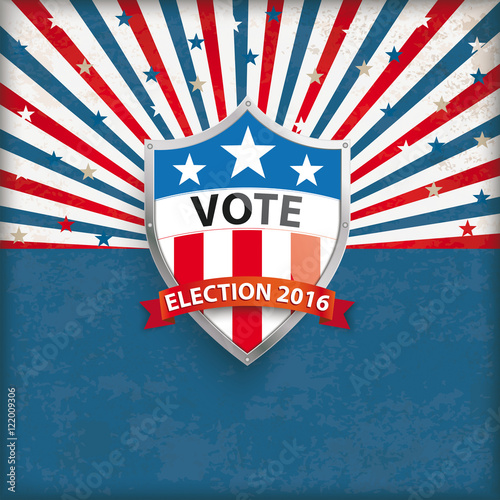 Vote Election 2016 Retro Sun Protection Shield
