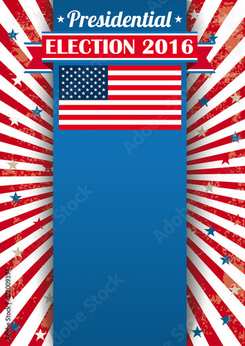 Presidential Election 2016 Oblong Banner Ribbon