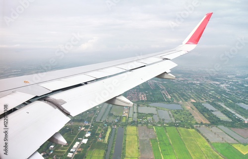  Fly in the sky from bangkok to chiangmai thailand