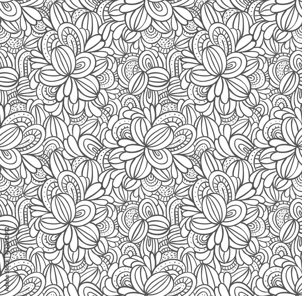 Decorative abstract seamless pattern