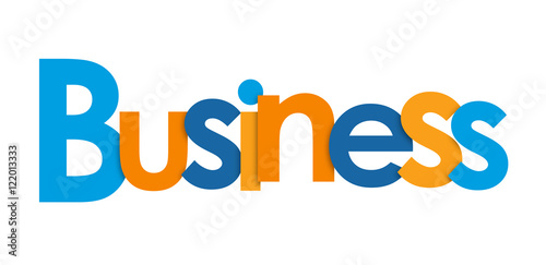 BUSINESS overlapping letters icon