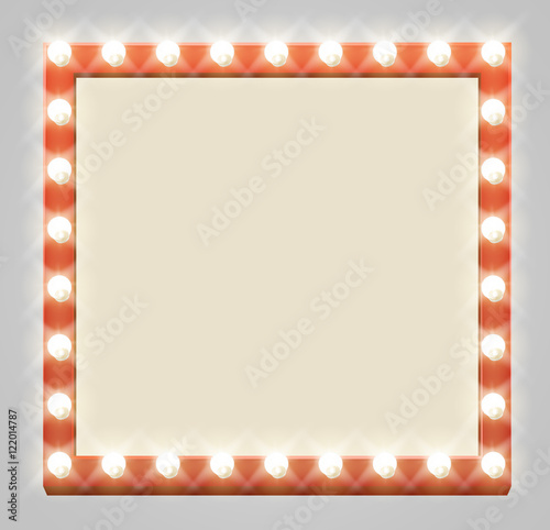Retro Theatre Bulb Sign