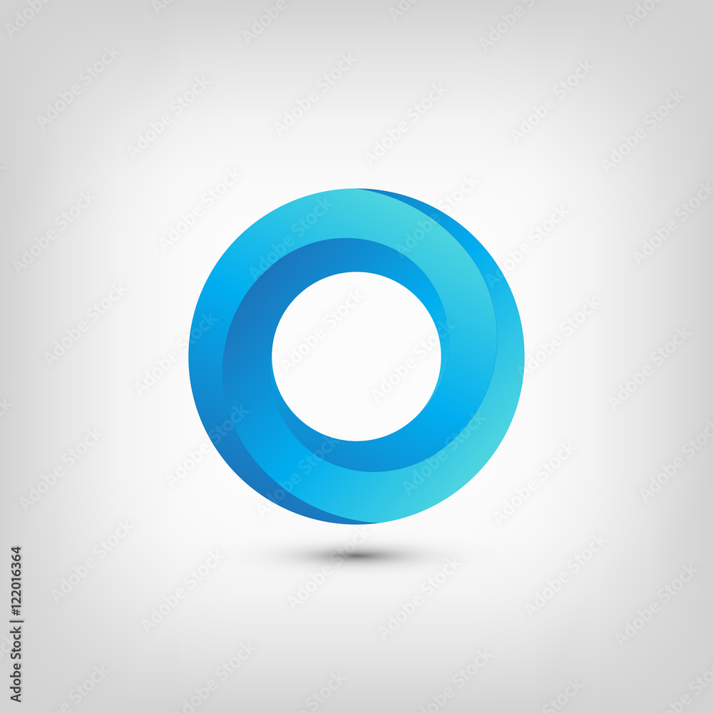 Impossible Circle. Impossible Object. Logo Template. Vector Illustration Impossible Circle. Impossible Object. Logo Template. Vector Illustration