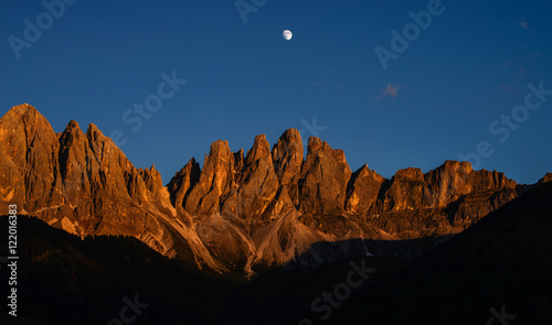 Dolomites range. Italian alps. Beautiful landscape of Dolomites. Italy. Nature