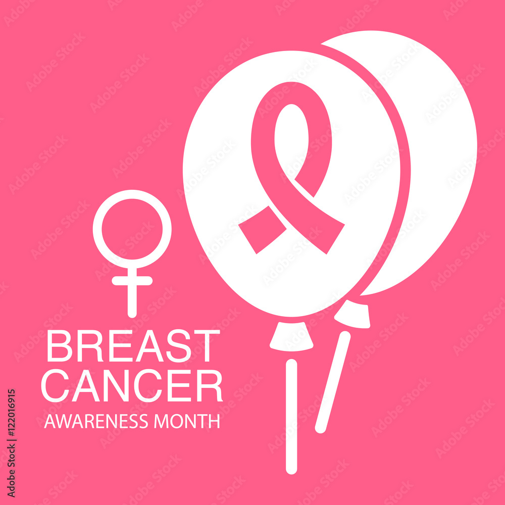 Pink ribbon breast cancer awareness symbol icon vector illustrat Pink ribbon breast cancer awareness symbol icon vector illustrat