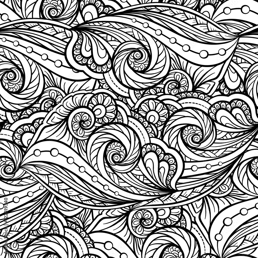 Fantasy decorative ornamental seamless pattern Fantasy decorative ornamental seamless pattern