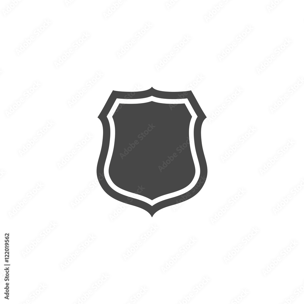 Shield Icon in trendy flat style isolated on grey. Vector illustration. Shield Icon in trendy flat style isolated on grey. Vector illustration.