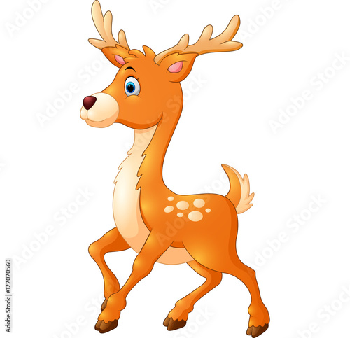 Cute deer cartoon 