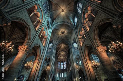 Fotografiet Cathedral Notre Dame in Paris