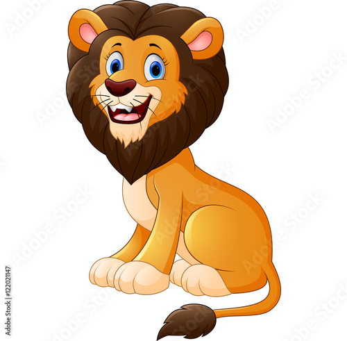 Cute lion cartoon