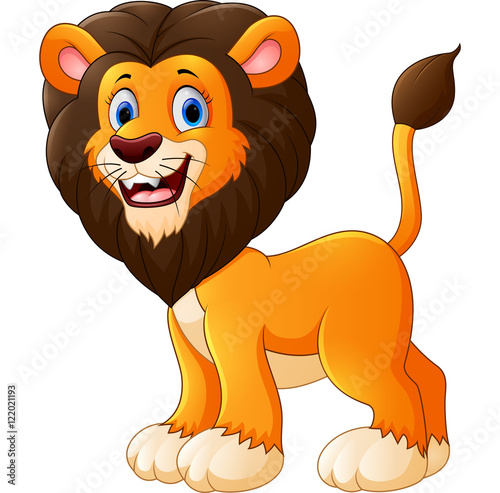 Cute lion cartoon