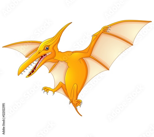 Cute pterodactyl cartoon