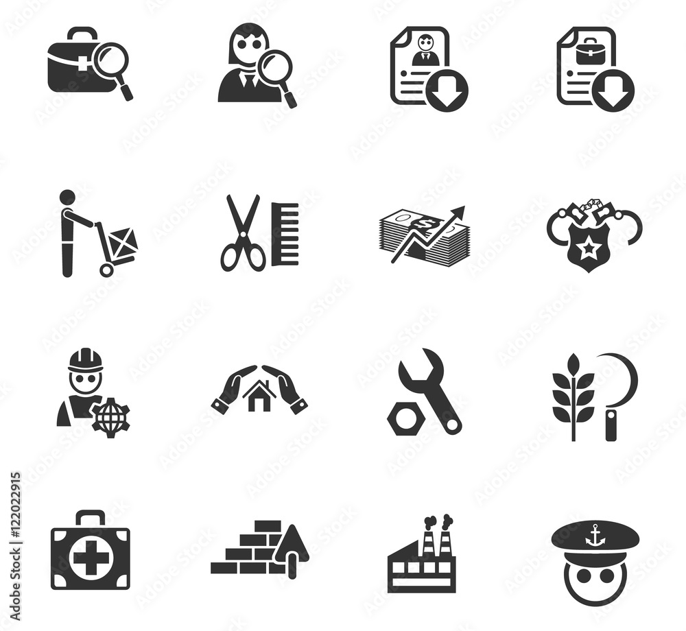 job search icon set job search icon set