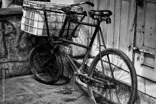 Vintage Bike Black and White
