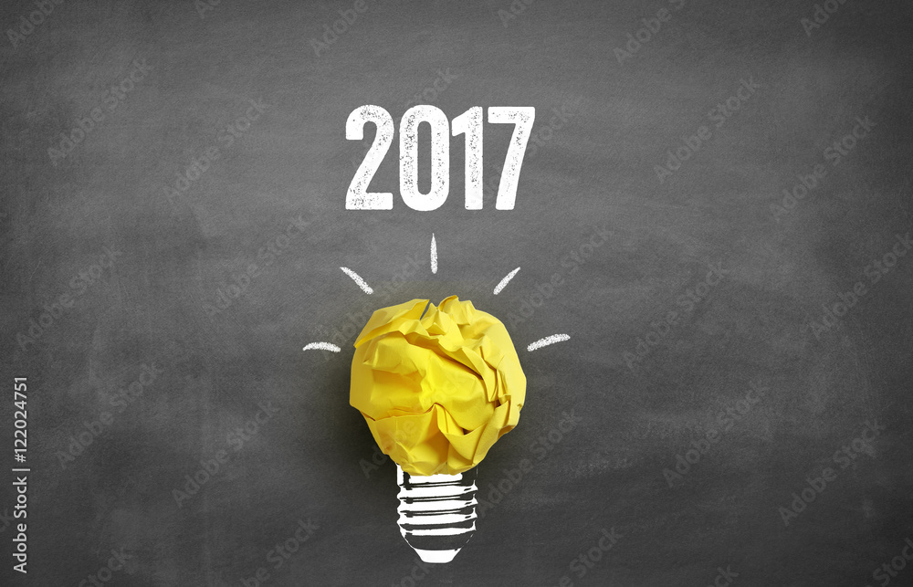 2017 / Ideen, Plan, Konzept, Vorhaben - obrazy, fototapety, plakaty 