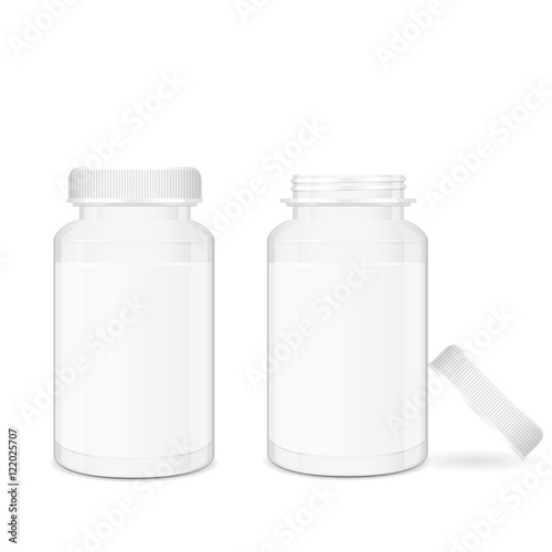 Opened and closed medical pill boxes