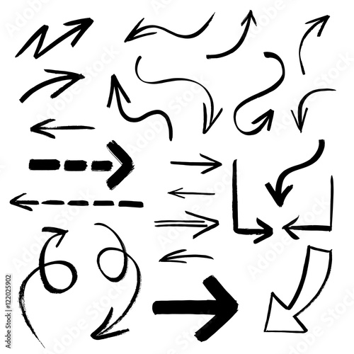 Black vector arrows