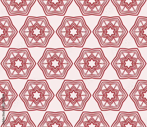 Series mirror transformation of hexagon shapes