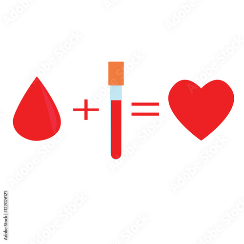 Blood donation save life heart. photo