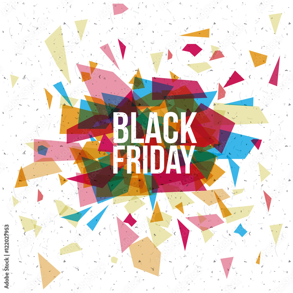 Black Friday icon. ecommerce sale decoration and advertising theme. Colorful design. Vector illustration