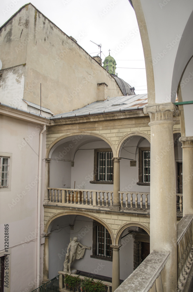 Patio in the Italian style, Lviv, Ukraine
