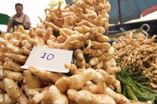 Thai ginger food Ingredients in the Market.
