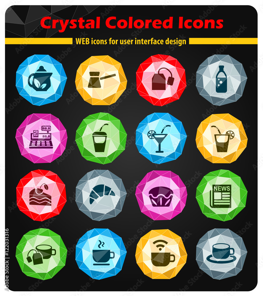 cafe icon set cafe icon set