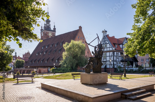 The Great Mill on the Radaune Island in the center of Gdansk is one of the largest commercial buildings of the Middle Ages. photo