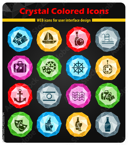 cruise icon set