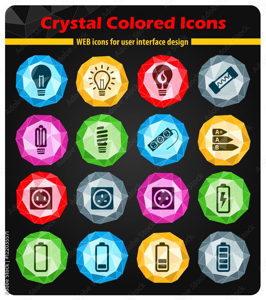 Electricity simply icons Electricity simply icons