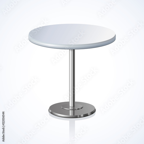 Round table. Vector illustration