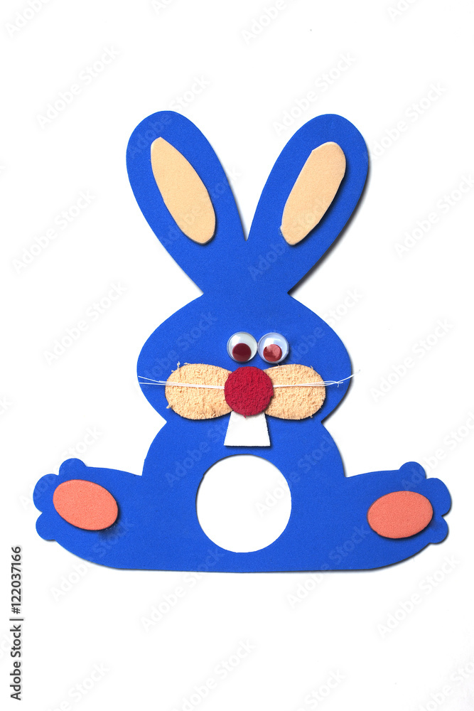 Easter decoration objects isolated on white background Easter decoration objects isolated on white background