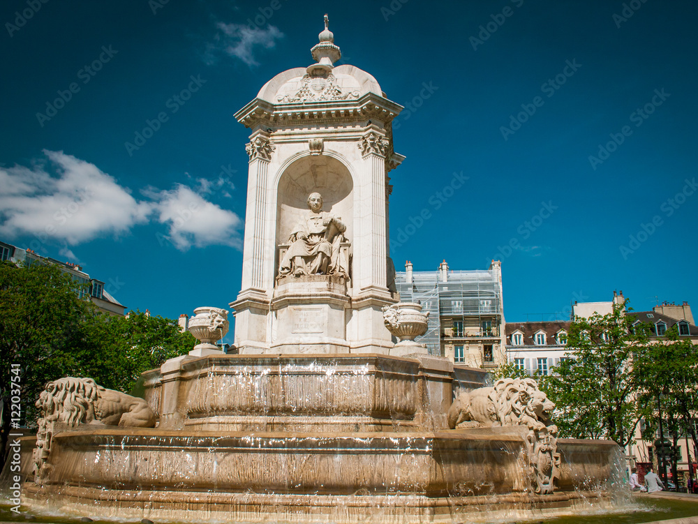 St. Sulpice square fountain, Paris