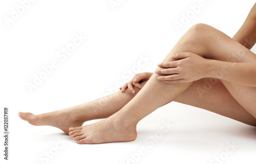 Woman legs  on white background © sebra