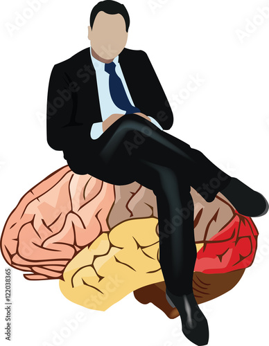 persona seduta sul cervello 