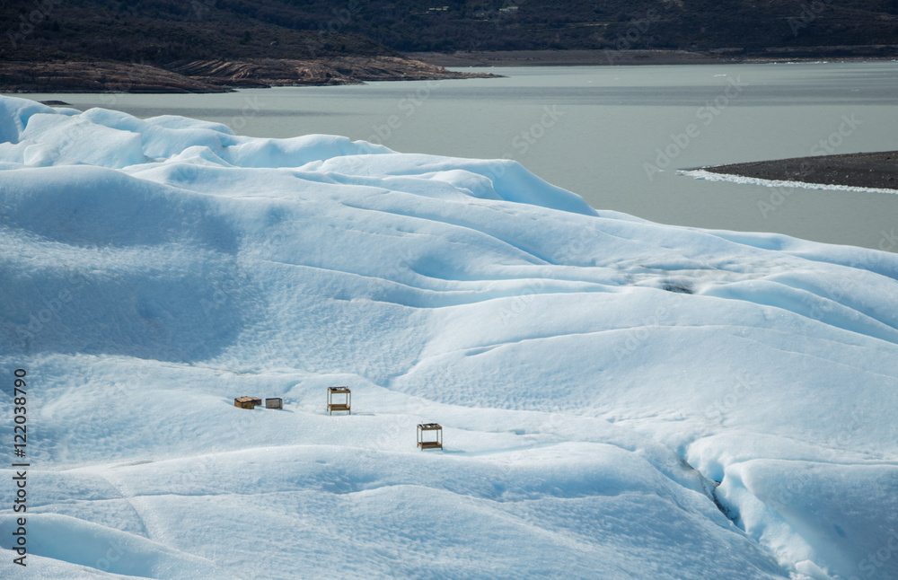 Ice bar in perito moreno glacier, argentina
