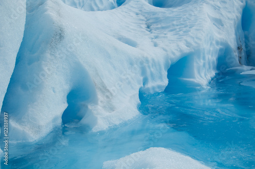 mineral water at perito moreno glacier
