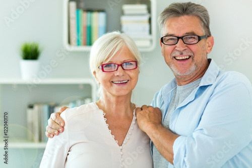 Senior couple at home  