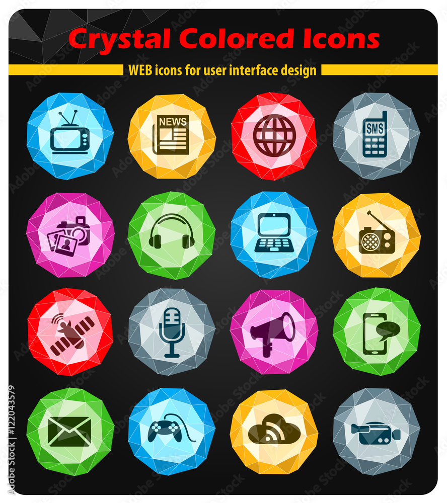 media icon set