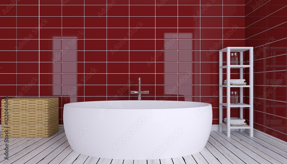 The Bathroom lonely bachelor apartment. 3D visualization The Bathroom lonely bachelor apartment. 3D visualization