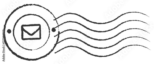 Post ink stamp Poststempel