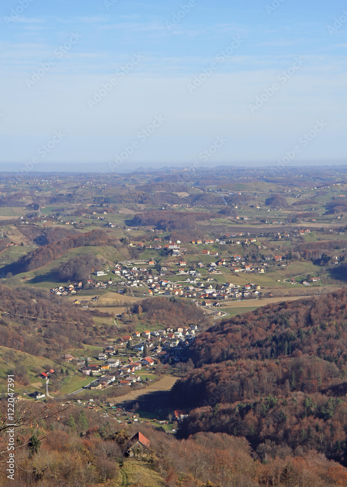 Slovenian countryside nearly city Maribor