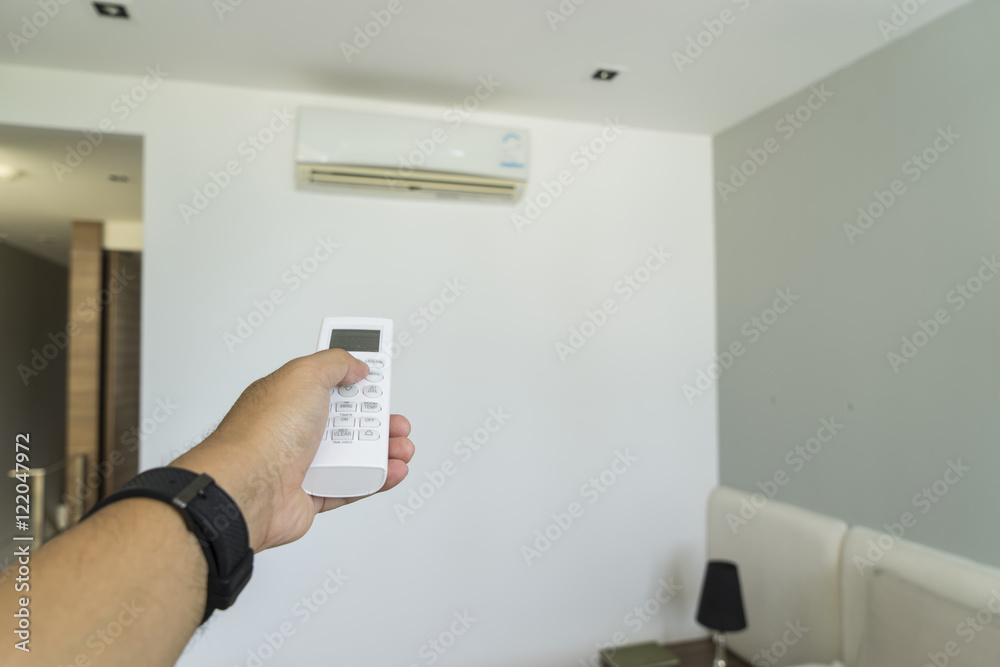 abstract scene of push remote air controls in the room abstract scene of push remote air controls in the room