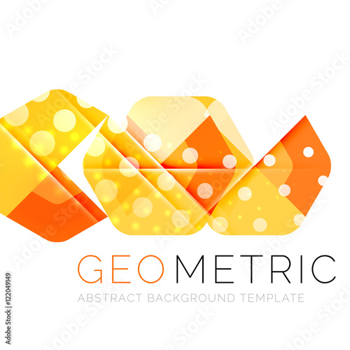 Modern abstract round shapes repititon background