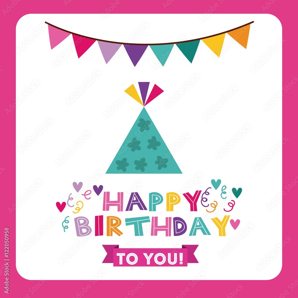 happy birthday celebration card icon vector illustration design happy birthday celebration card icon vector illustration design