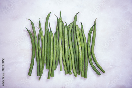 Bunch of fresh green beans